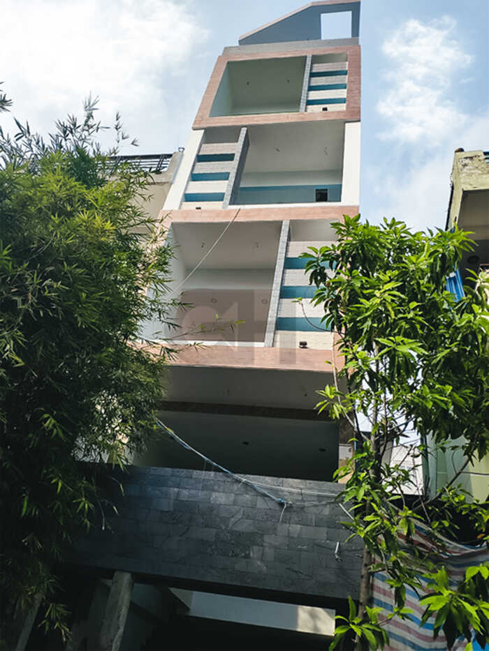 Hình ảnh xây dựng thực tế nhà phố hiện đại 5 tầng 4x12m